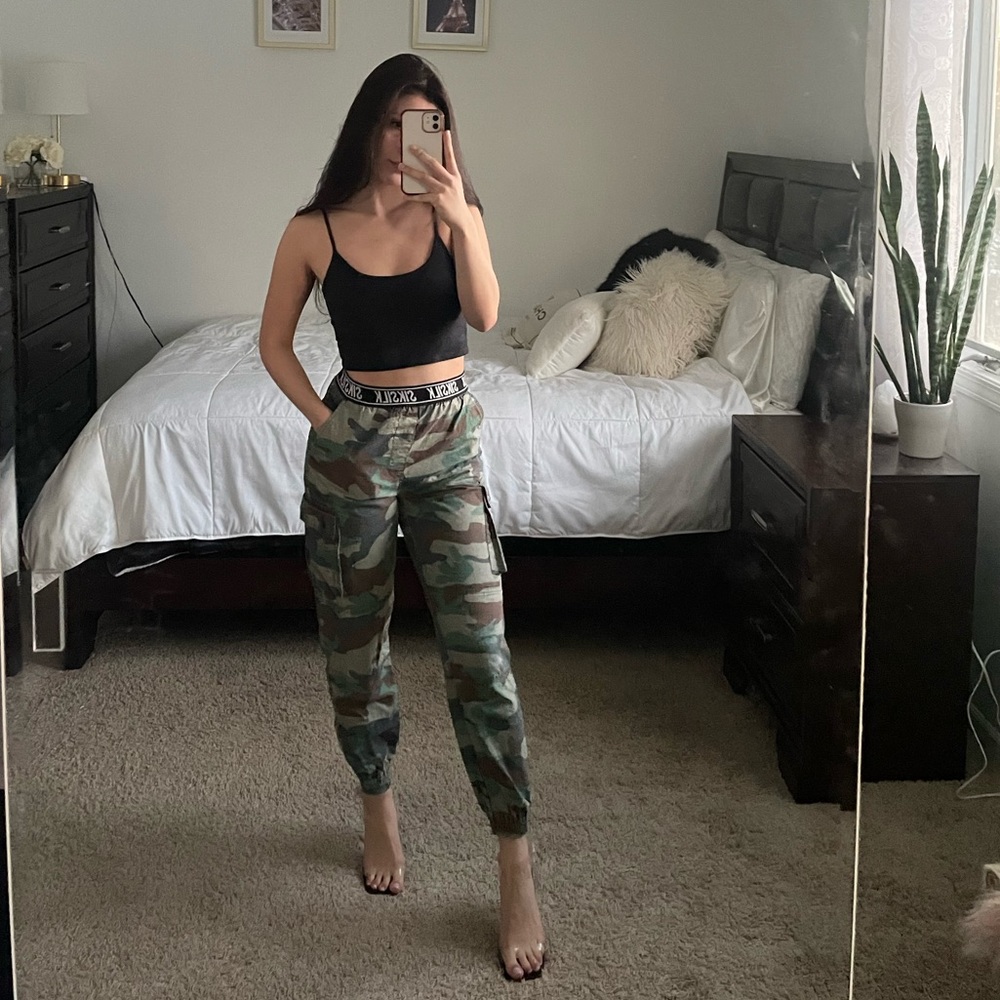Camo cargo pants